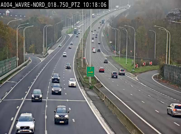 <h2>Webcam traffic E411(A4) - BK 18.7 - Bierges (Wavre Nord)</h2>
