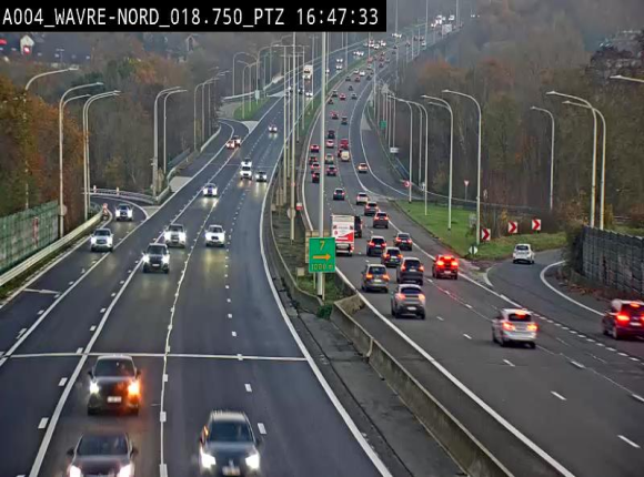 <h2>Webcam traffic E411(A4) - BK 18.7 - Bierges (Wavre Nord)</h2>