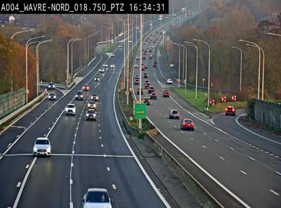<h2>Webcam traffic E411(A4) - BK 18.7 - Bierges (Wavre Nord)</h2>