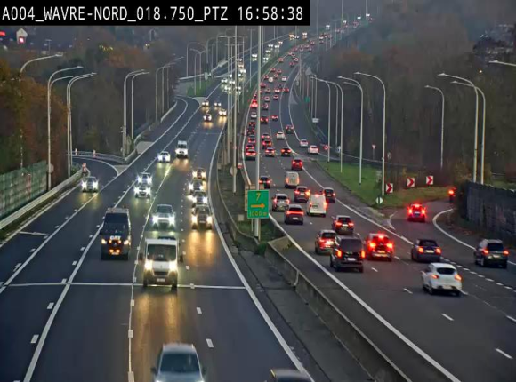 <h2>Webcam traffic E411(A4) - BK 18.7 - Bierges (Wavre Nord)</h2>