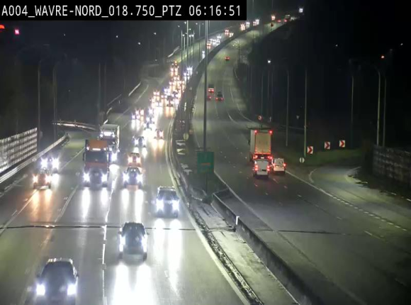 <h2>Webcam traffic E411(A4) - BK 18.7 - Bierges (Wavre Nord)</h2>