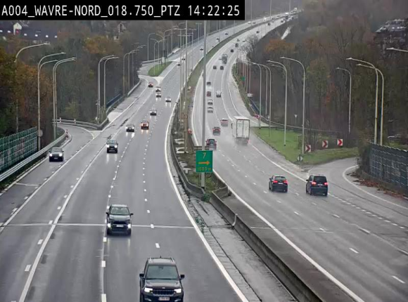 <h2>Webcam traffic E411(A4) - BK 18.7 - Bierges (Wavre Nord)</h2>