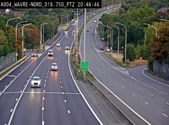 <h2>Webcam traffic E411(A4) - BK 18.7 - Bierges (Wavre Nord)</h2>