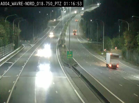 <h2>Webcam traffic E411(A4) - BK 18.7 - Bierges (Wavre Nord)</h2>