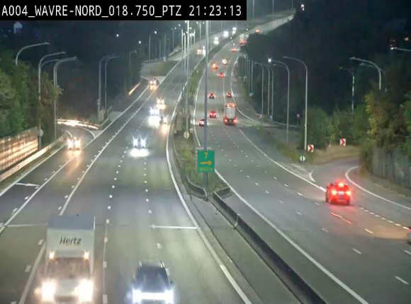<h2>Webcam traffic E411(A4) - BK 18.7 - Bierges (Wavre Nord)</h2>