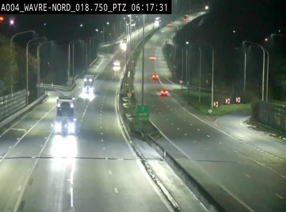 <h2>Webcam traffic E411(A4) - BK 18.7 - Bierges (Wavre Nord)</h2>