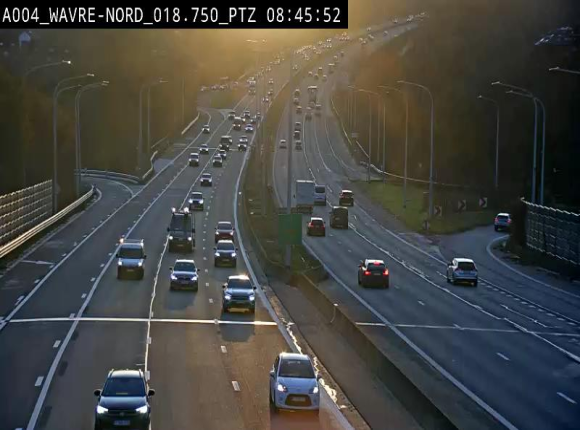 <h2>Webcam traffic E411(A4) - BK 18.7 - Bierges (Wavre Nord)</h2>