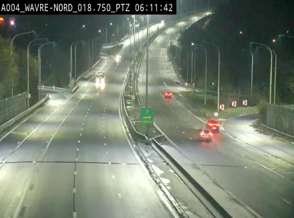 <h2>Webcam traffic E411(A4) - BK 18.7 - Bierges (Wavre Nord)</h2>