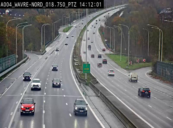 <h2>Webcam traffic E411(A4) - BK 18.7 - Bierges (Wavre Nord)</h2>
