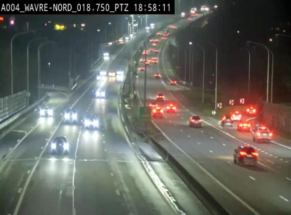 Webcam traffic E411(A4) - BK 18.7 - Bierges (Wavre Nord)