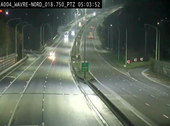 <h2>Webcam traffic E411(A4) - BK 18.7 - Bierges (Wavre Nord)</h2>