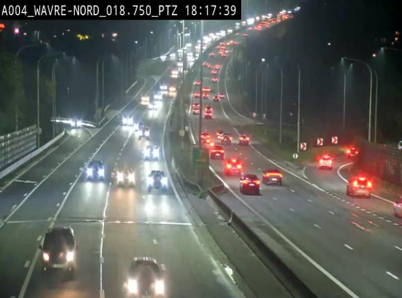 <h2>Webcam traffic E411(A4) - BK 18.7 - Bierges (Wavre Nord)</h2>