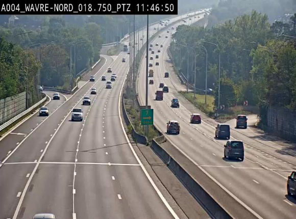 <h2>Webcam traffic E411(A4) - BK 18.7 - Bierges (Wavre Nord)</h2>