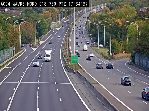 <h2>Webcam traffic E411(A4) - BK 18.7 - Bierges (Wavre Nord)</h2>