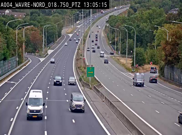 <h2>Webcam traffic E411(A4) - BK 18.7 - Bierges (Wavre Nord)</h2>