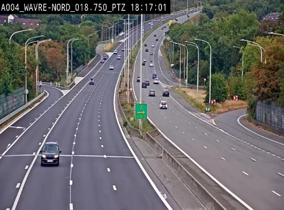 <h2>Webcam traffic E411(A4) - BK 18.7 - Bierges (Wavre Nord)</h2>