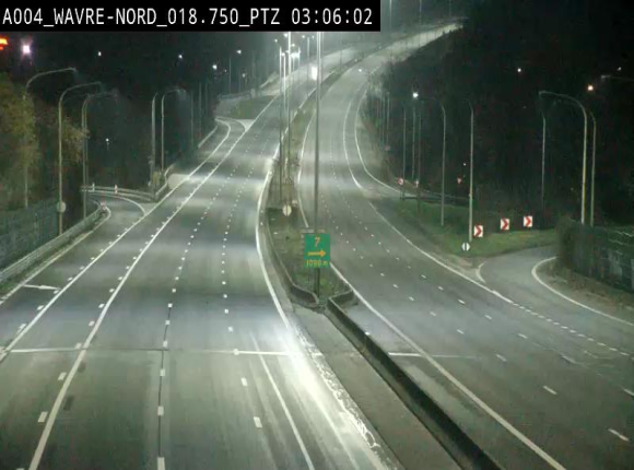 <h2>Webcam traffic E411(A4) - BK 18.7 - Bierges (Wavre Nord)</h2>
