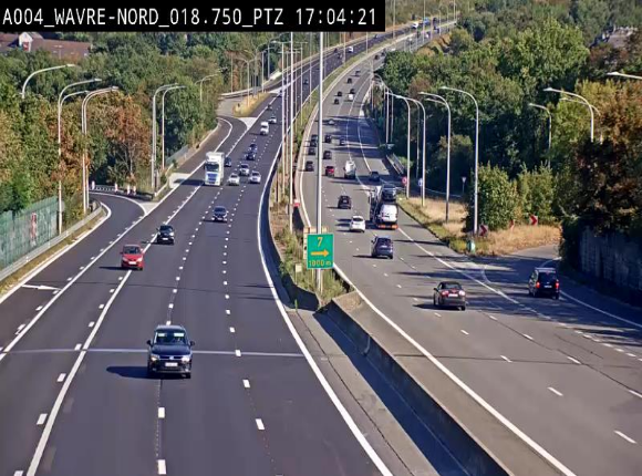 Webcam traffic E411(A4) - BK 18.7 - Bierges (Wavre Nord)