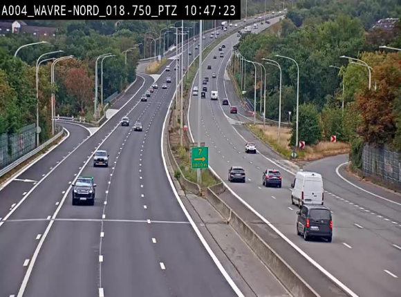 <h2>Webcam traffic E411(A4) - BK 18.7 - Bierges (Wavre Nord)</h2>