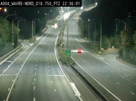 <h2>Webcam traffic E411(A4) - BK 18.7 - Bierges (Wavre Nord)</h2>