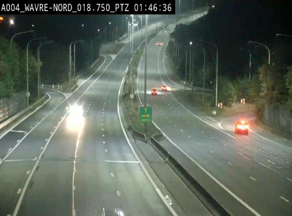 <h2>Webcam traffic E411(A4) - BK 18.7 - Bierges (Wavre Nord)</h2>