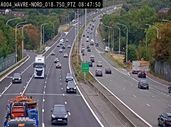 <h2>Webcam traffic E411(A4) - BK 18.7 - Bierges (Wavre Nord)</h2>
