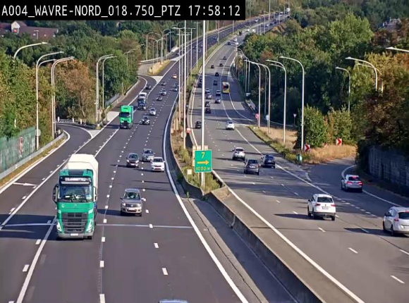 <h2>Webcam traffic E411(A4) - BK 18.7 - Bierges (Wavre Nord)</h2>