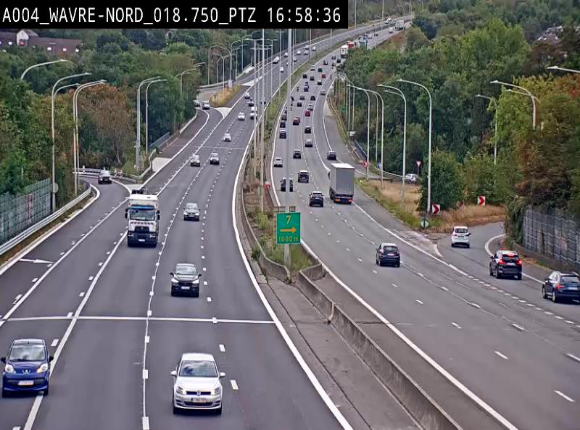<h2>Webcam traffic E411(A4) - BK 18.7 - Bierges (Wavre Nord)</h2>