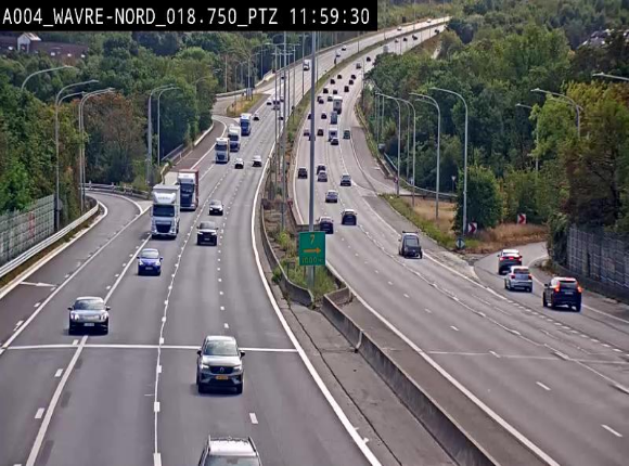 <h2>Webcam traffic E411(A4) - BK 18.7 - Bierges (Wavre Nord)</h2>