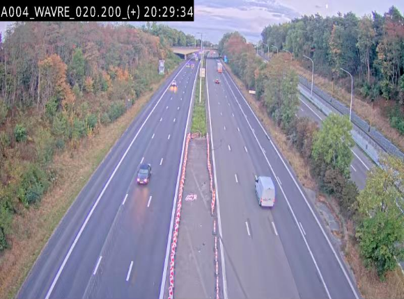 <h2>Webcam @ Wavre-sud KP 19.6, A4/E411</h2>