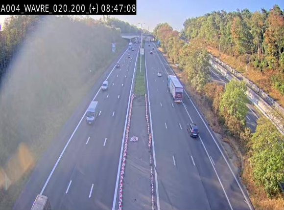 <h2>Webcam @ Wavre-sud KP 19.6, A4/E411</h2>