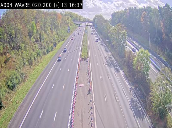 <h2>Webcam @ Wavre-sud KP 19.6, A4/E411</h2>