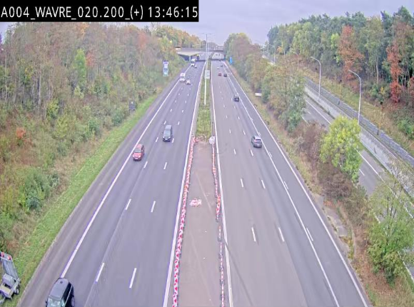<h2>Webcam @ Wavre-sud KP 19.6, A4/E411</h2>