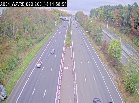 <h2>Webcam @ Wavre-sud KP 19.6, A4/E411</h2>