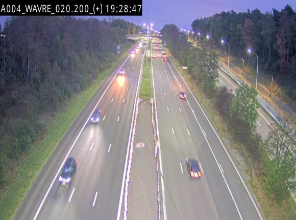 <h2>Webcam @ Wavre-sud KP 19.6, A4/E411</h2>