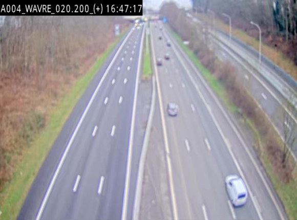 <h2>Webcam @ Wavre-sud KP 19.6, A4/E411</h2>