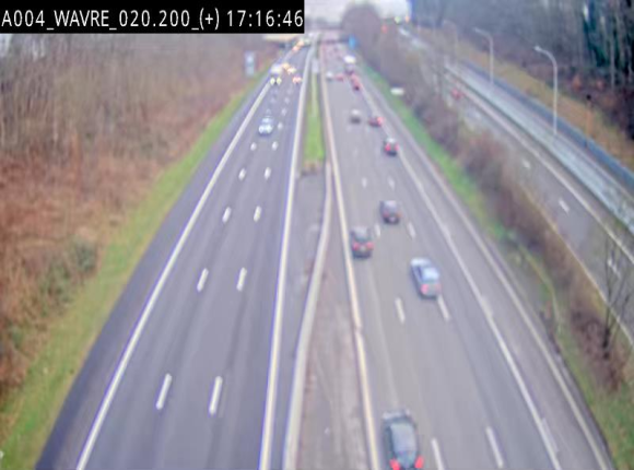 Webcam @ Wavre-sud KP 19.6, A4/E411