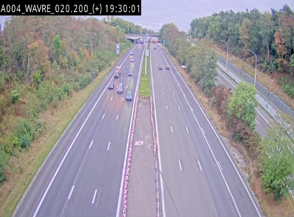 <h2>Webcam @ Wavre-sud KP 19.6, A4/E411</h2>