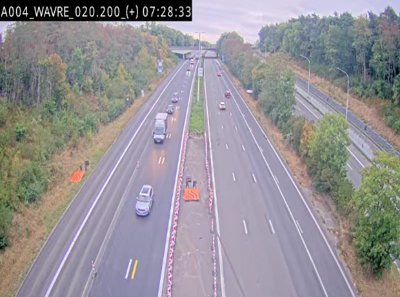 <h2>Webcam @ Wavre-sud KP 19.6, A4/E411</h2>