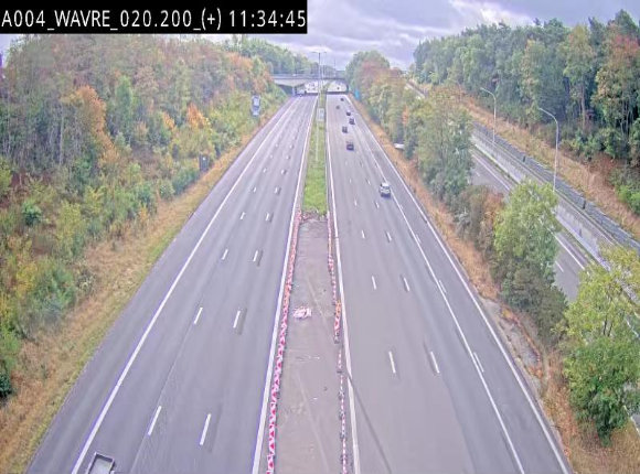 <h2>Webcam @ Wavre-sud KP 19.6, A4/E411</h2>