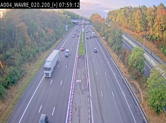<h2>Webcam @ Wavre-sud KP 19.6, A4/E411</h2>