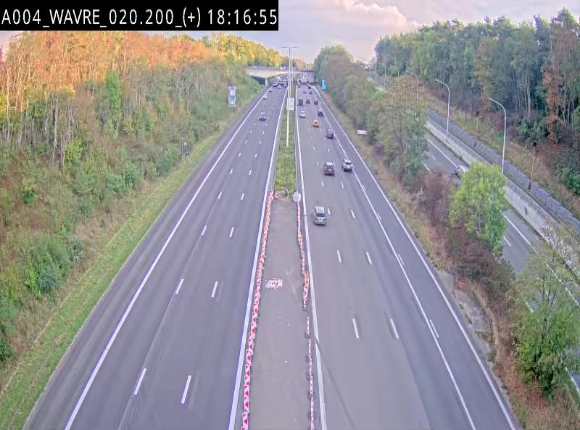 <h2>Webcam @ Wavre-sud KP 19.6, A4/E411</h2>