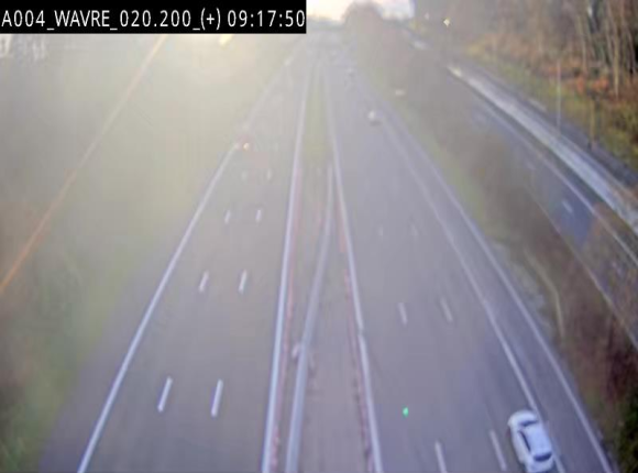 Webcam @ Wavre-sud KP 19.6, A4/E411