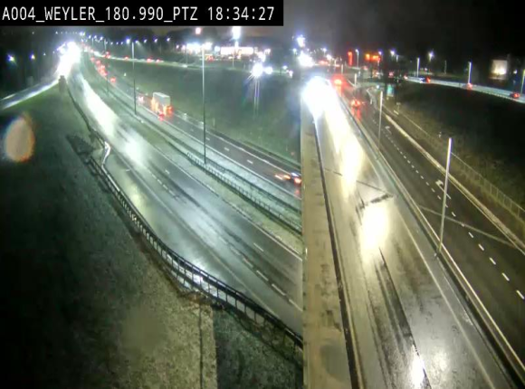<h2>Webcam à la jonction entre la N81 et l'E411 à hauteur de la sortie 32 Longwy/Messancy à Arlon. Vue orientée vers Bruxelles</h2>