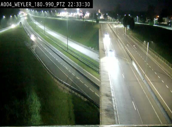 <h2>Webcam à la jonction entre la N81 et l'E411 à hauteur de la sortie 32 Longwy/Messancy à Arlon. Vue orientée vers Bruxelles</h2>