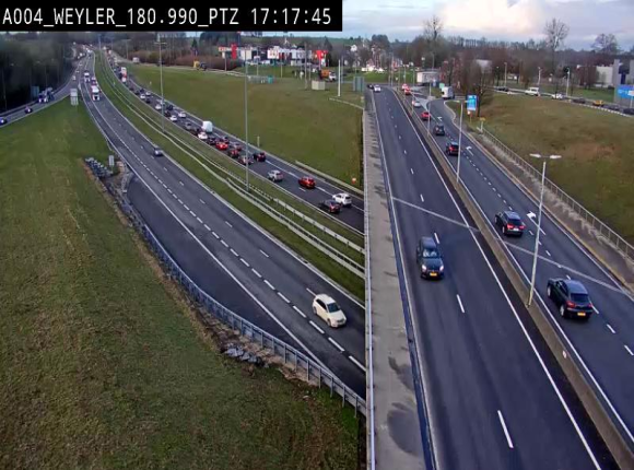 <h2>Webcam à la jonction entre la N81 et l'E411 à hauteur de la sortie 32 Longwy/Messancy à Arlon. Vue orientée vers Bruxelles</h2>