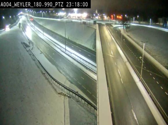 <h2>Webcam à la jonction entre la N81 et l'E411 à hauteur de la sortie 32 Longwy/Messancy à Arlon. Vue orientée vers Bruxelles</h2>