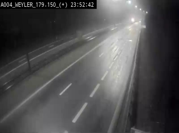 <h2>Webcam entre la sortie Arlon et la sortie Weyler sur l'E411. Vue orientée vers Luxembourg</h2>