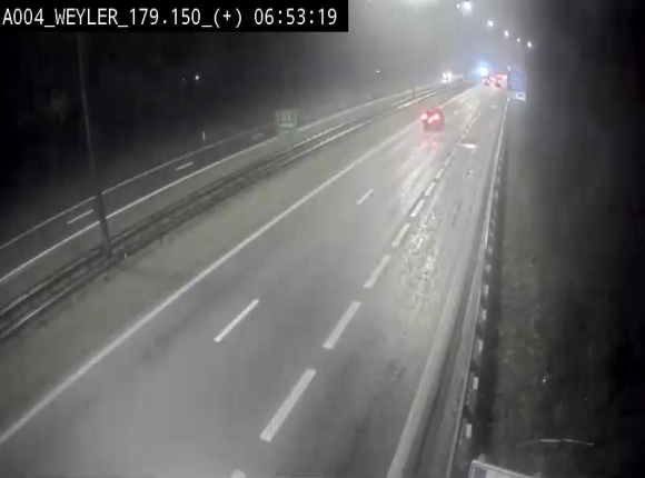 <h2>Webcam entre la sortie Arlon et la sortie Weyler sur l'E411. Vue orientée vers Luxembourg</h2>