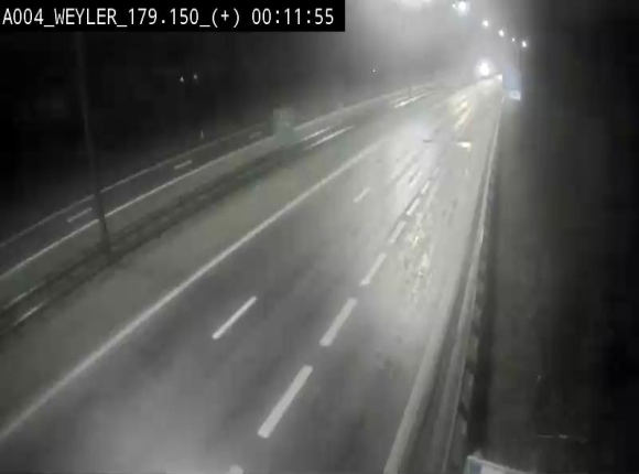 <h2>Webcam entre la sortie Arlon et la sortie Weyler sur l'E411. Vue orientée vers Luxembourg</h2>
